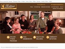Tablet Screenshot of heritagefitness.ca